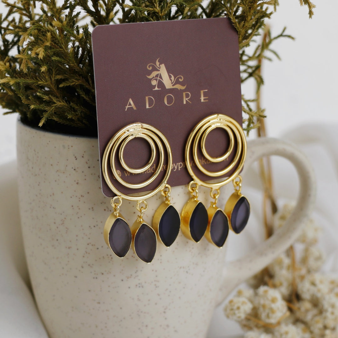 Evelyna Circles And Drop Earring