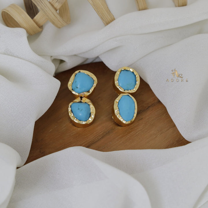 Ivona Dual Raw Stone Earring