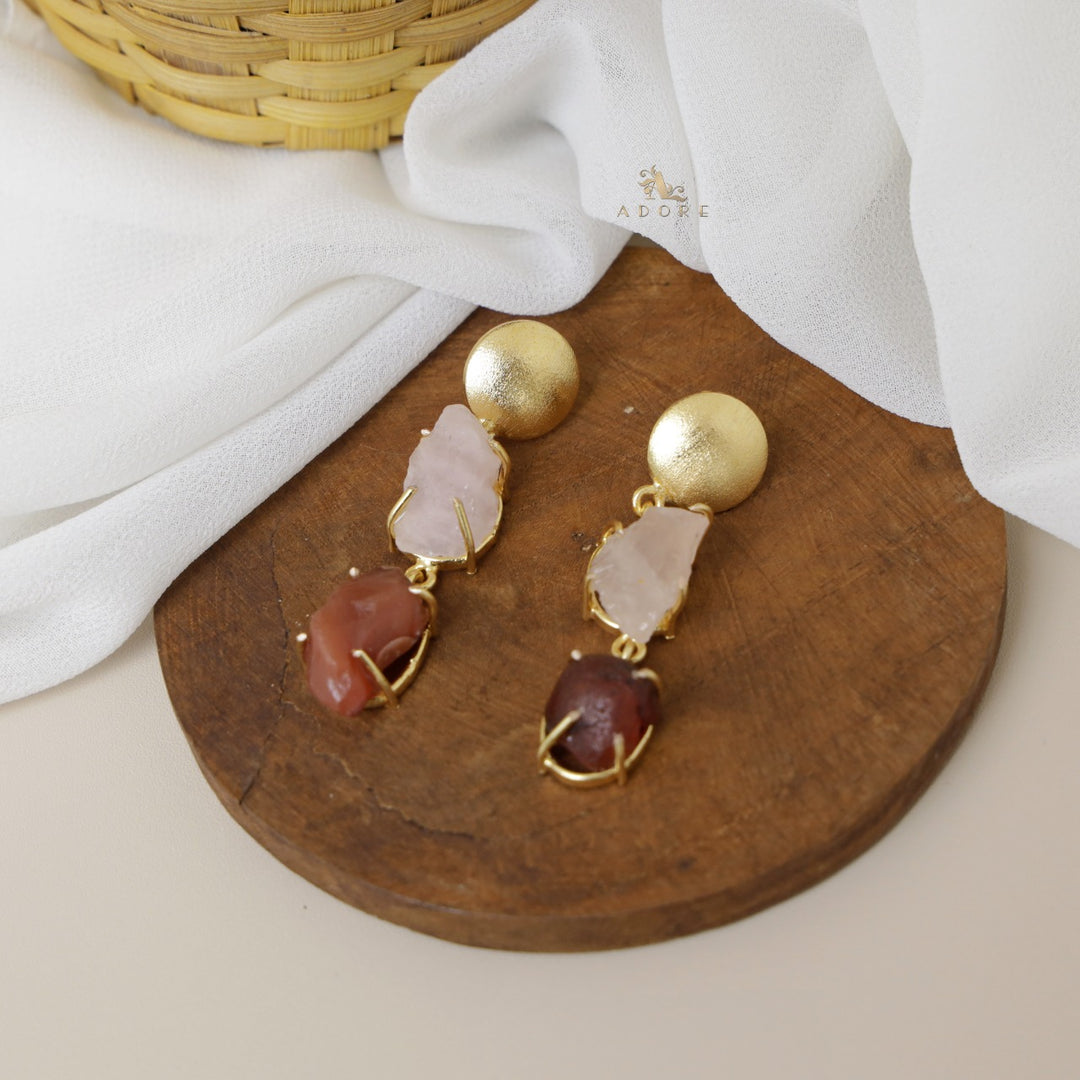 Gesina Raw Stone Earring