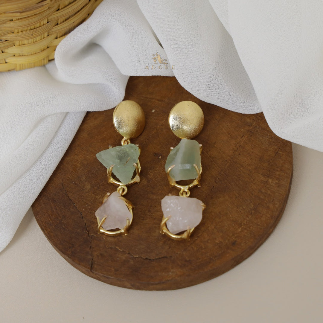 Gesina Raw Stone Earring