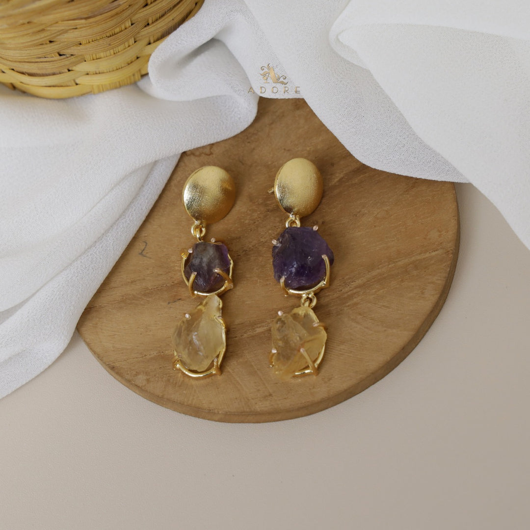 Gesina Raw Stone Earring