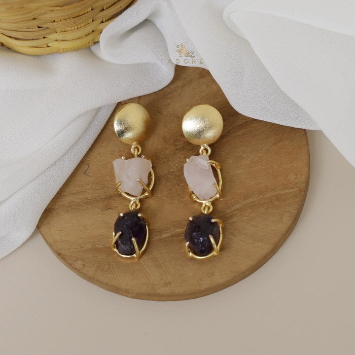 Gesina Raw Stone Earring