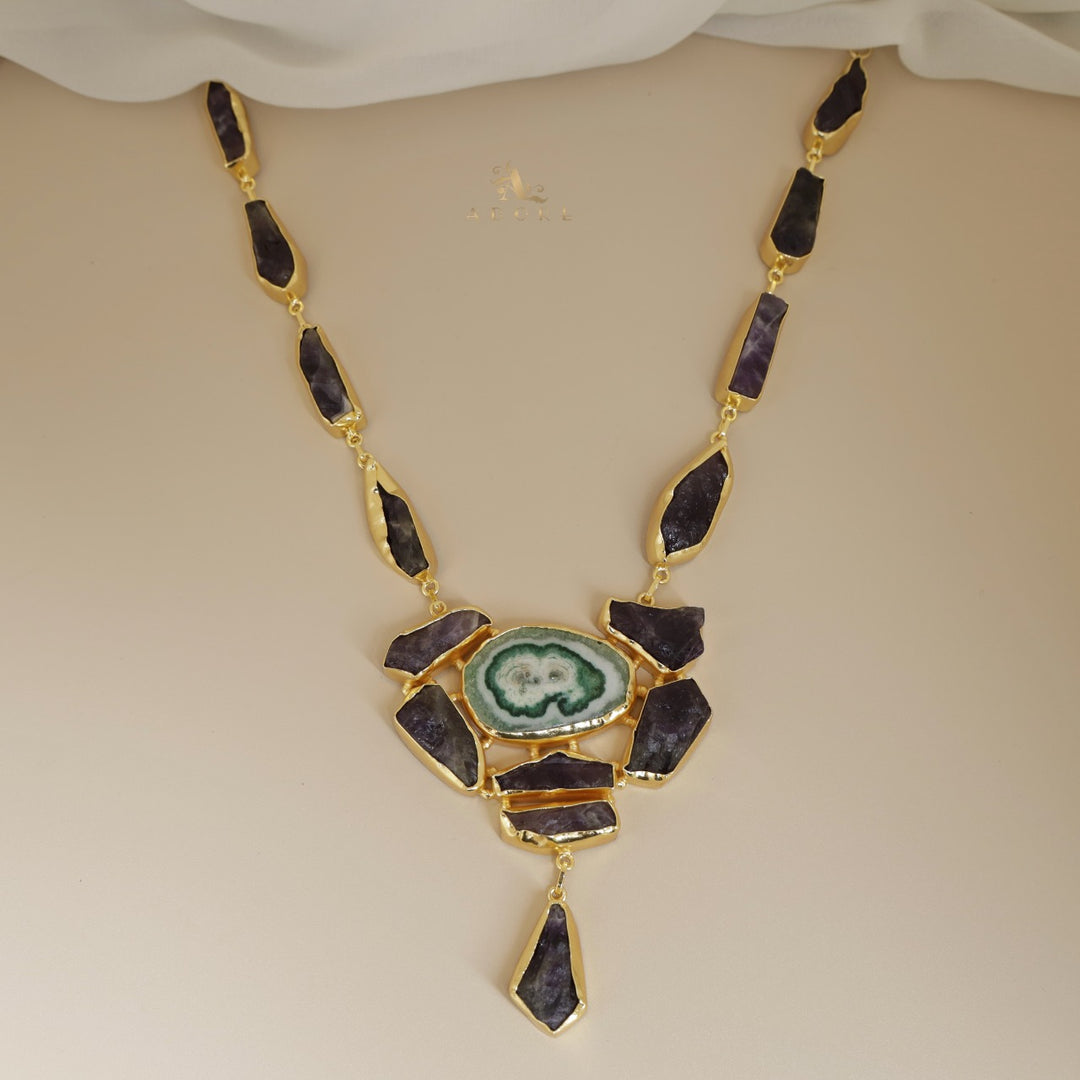 Jovika Raw Stone + Agate Neckpiece