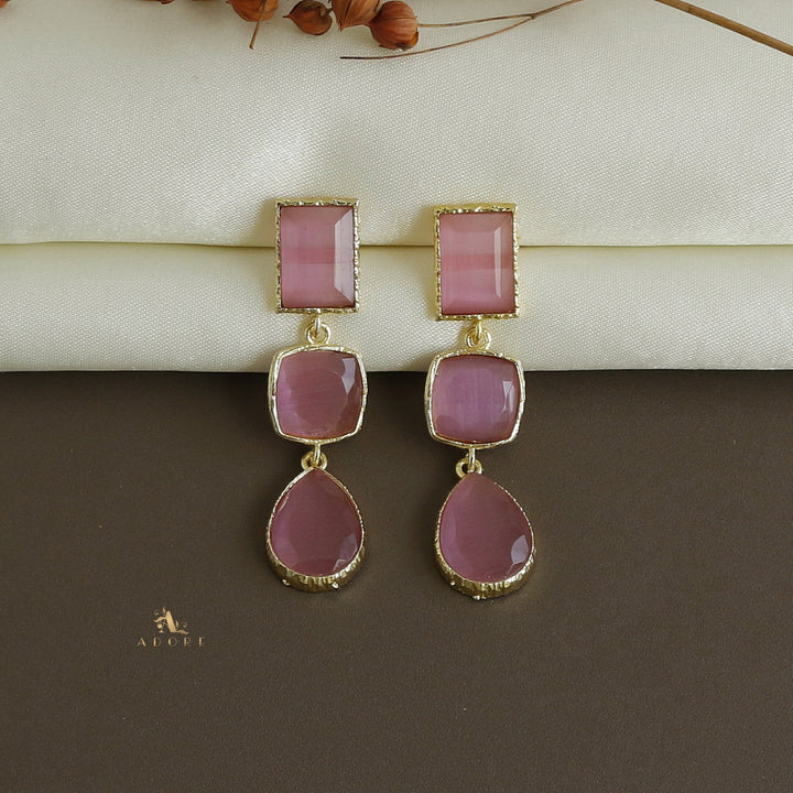 Drovia 3 Stone  Earring