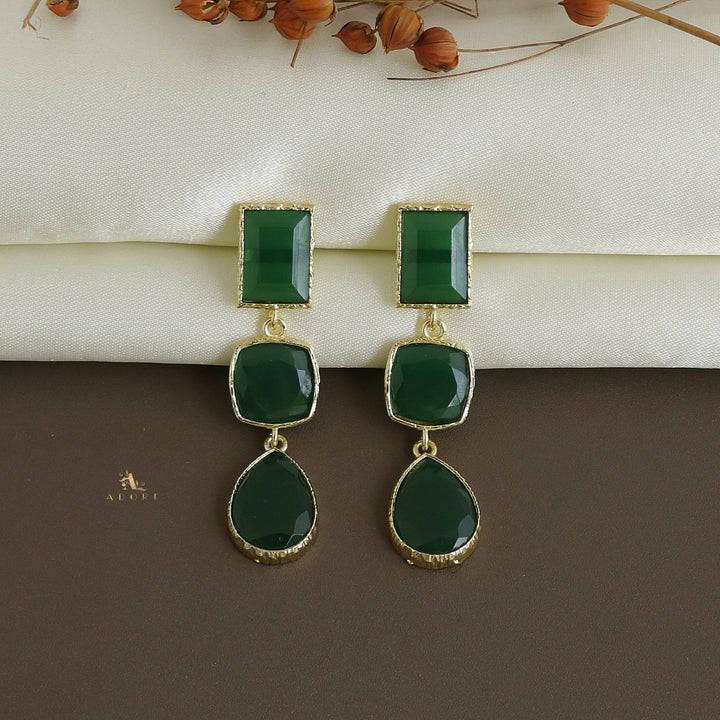 Drovia 3 Stone  Earring