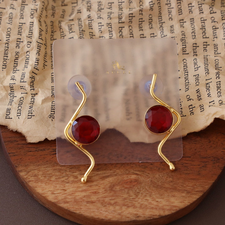 Golden Ethni Glossy Earring