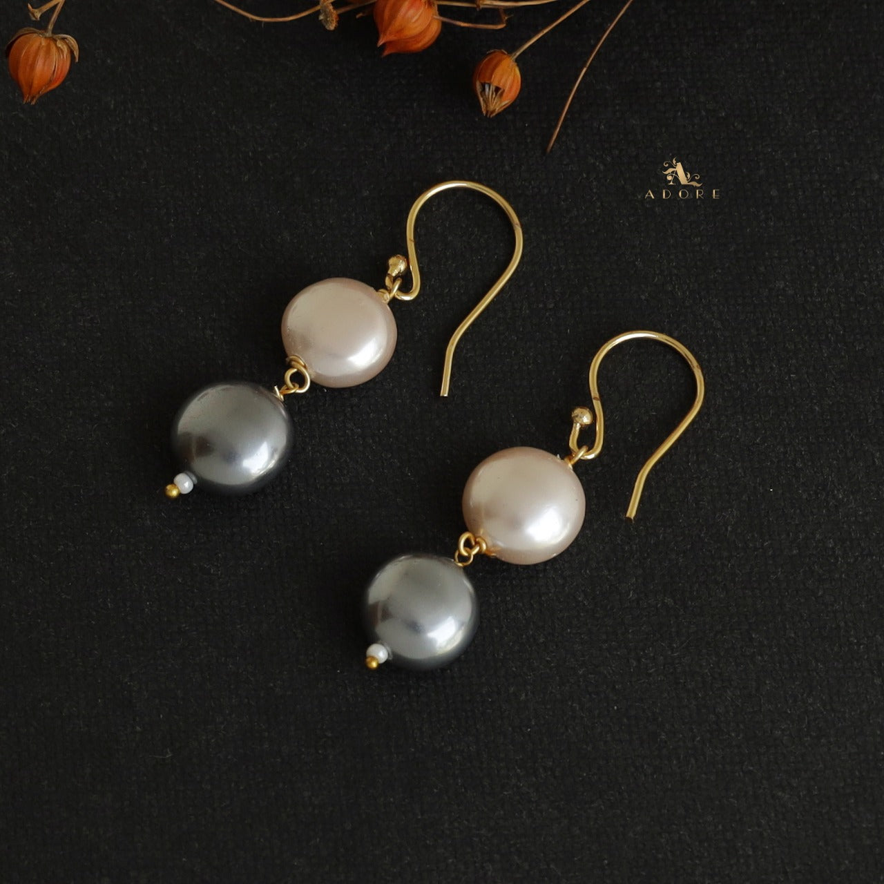 Handmade Freshwater Pearl Flower Earrings