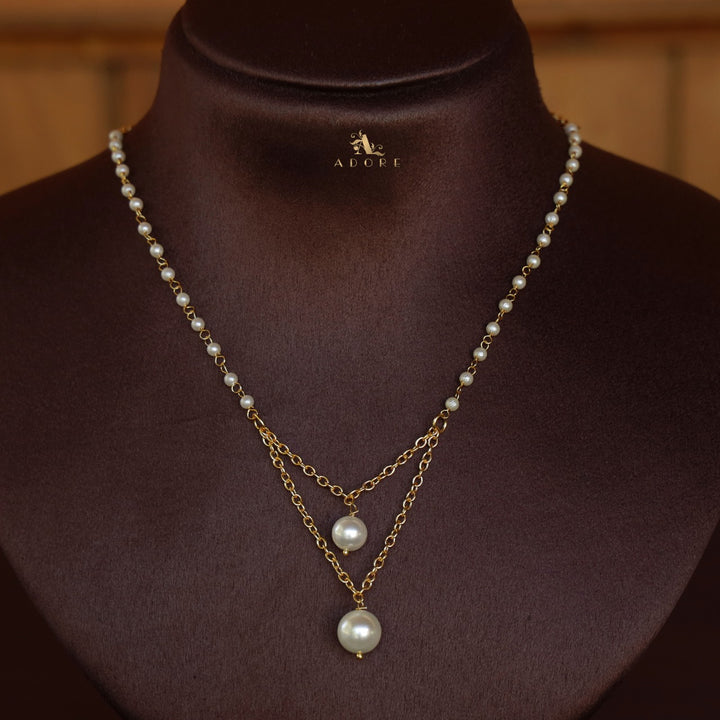 Dual Pearl Nasmiya Neckpiece