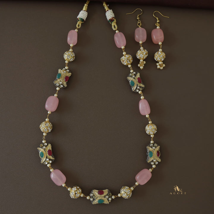 Cattleya Neckpiece With Drop