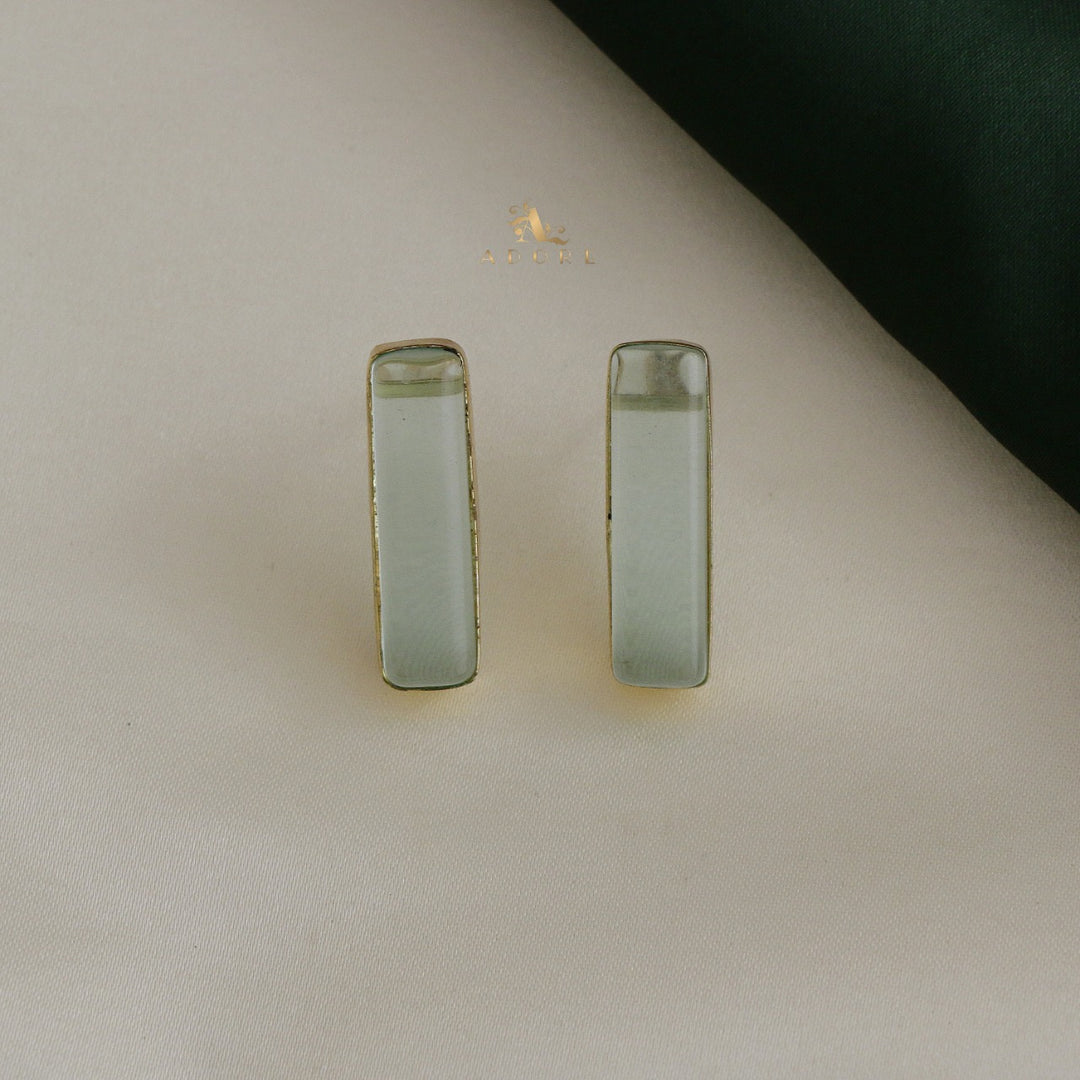 Esme Rectangle Glossy Earring