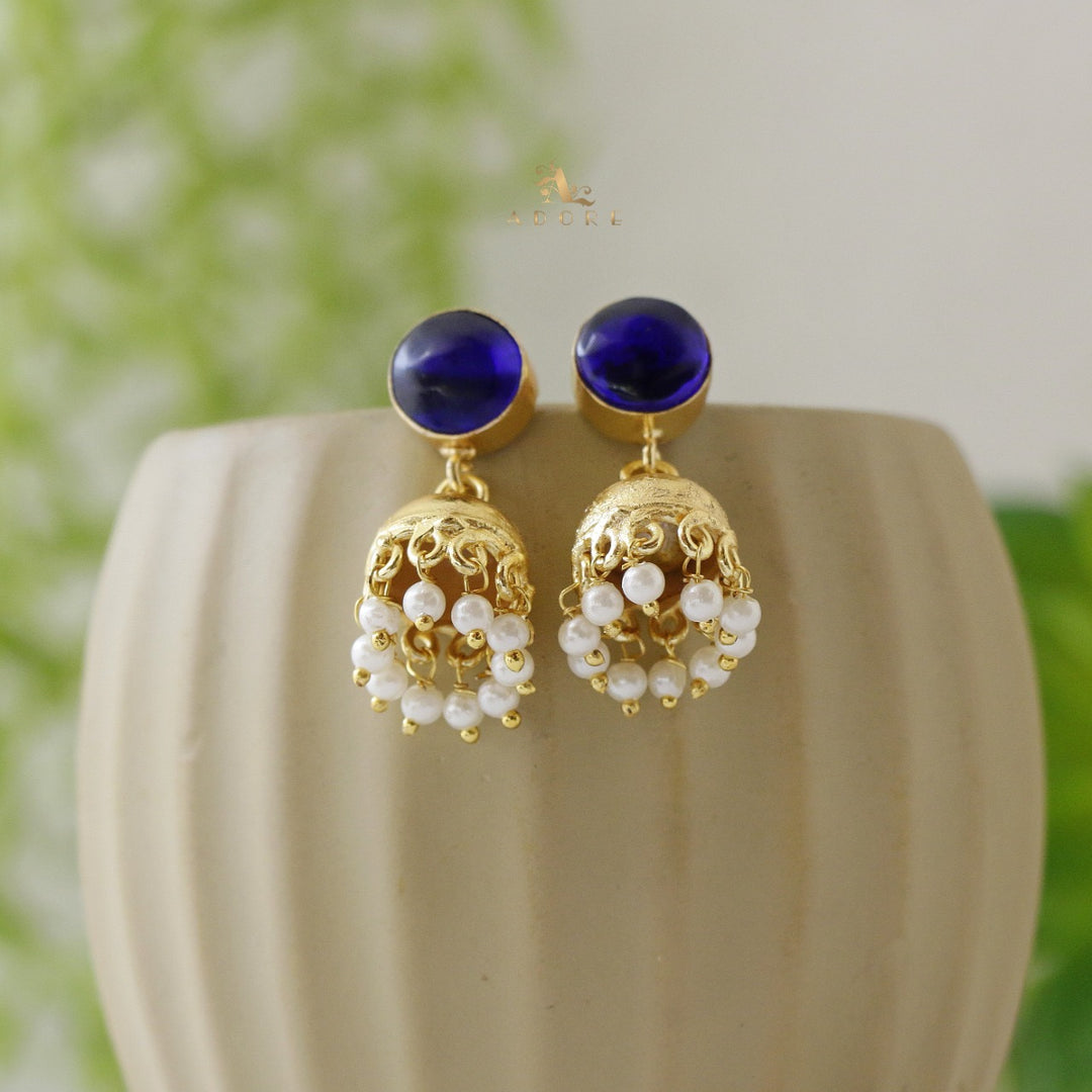 Nayeli Golden Pearl Jhumka