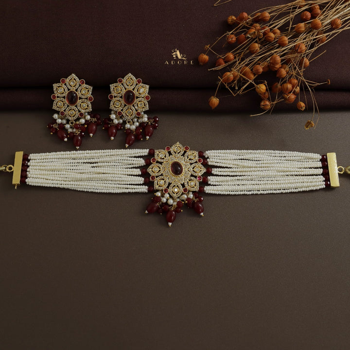 Nikhitha Choker With Earring