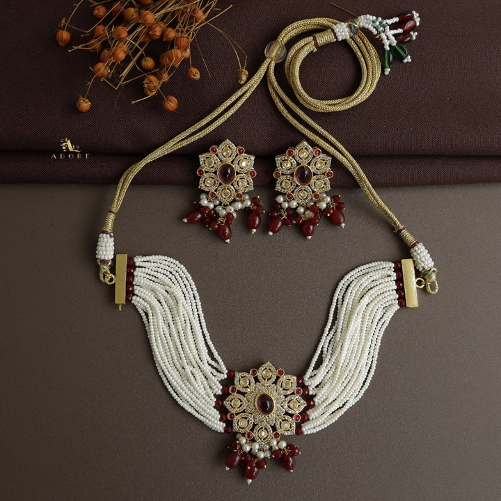 Nikhitha Choker With Earring