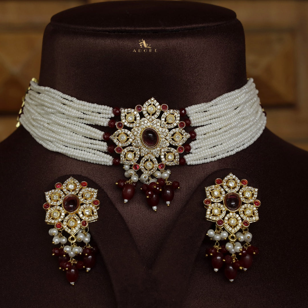 Nikhitha Choker With Earring