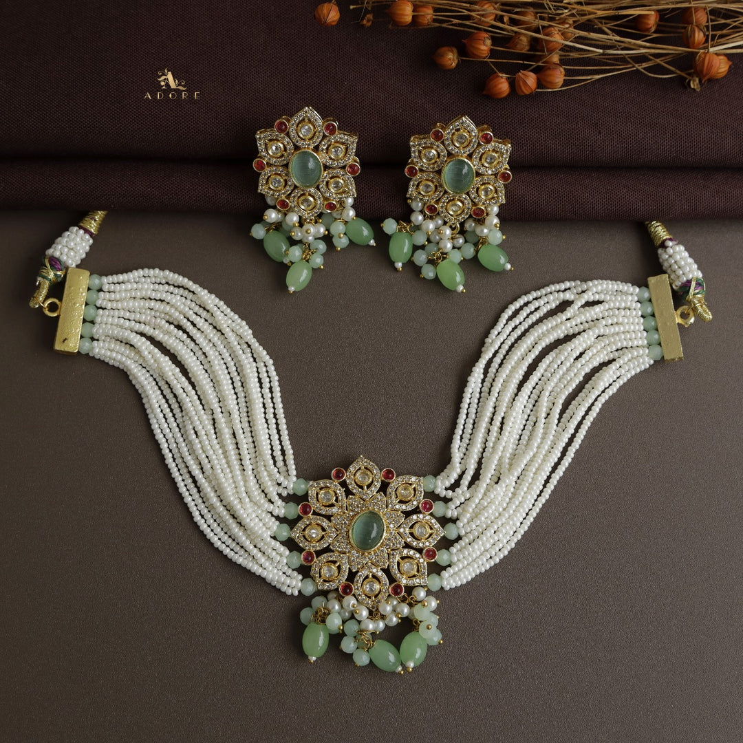 Nikhitha Choker With Earring