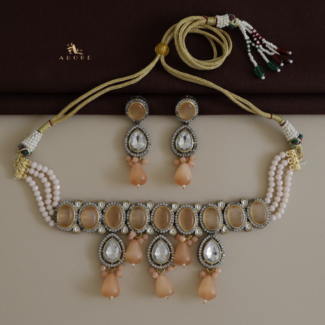 Ekashi Kundan Choker With Earring