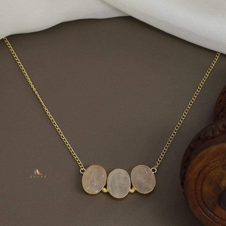 Camdyn Tri Raw Stone Neckpiece