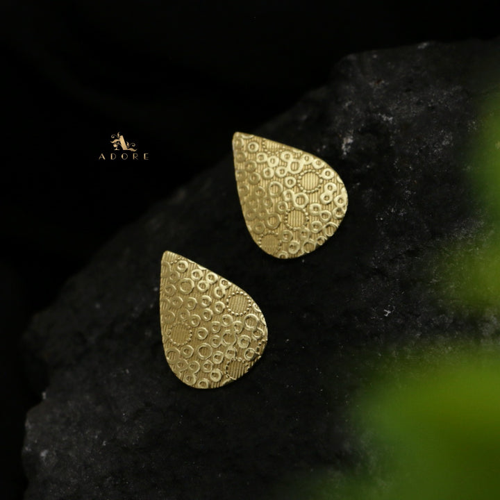 Golden Bubble Drop Earring