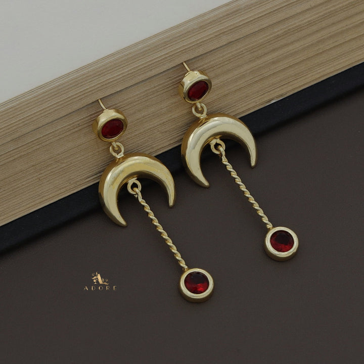 Moon Glossy Earring