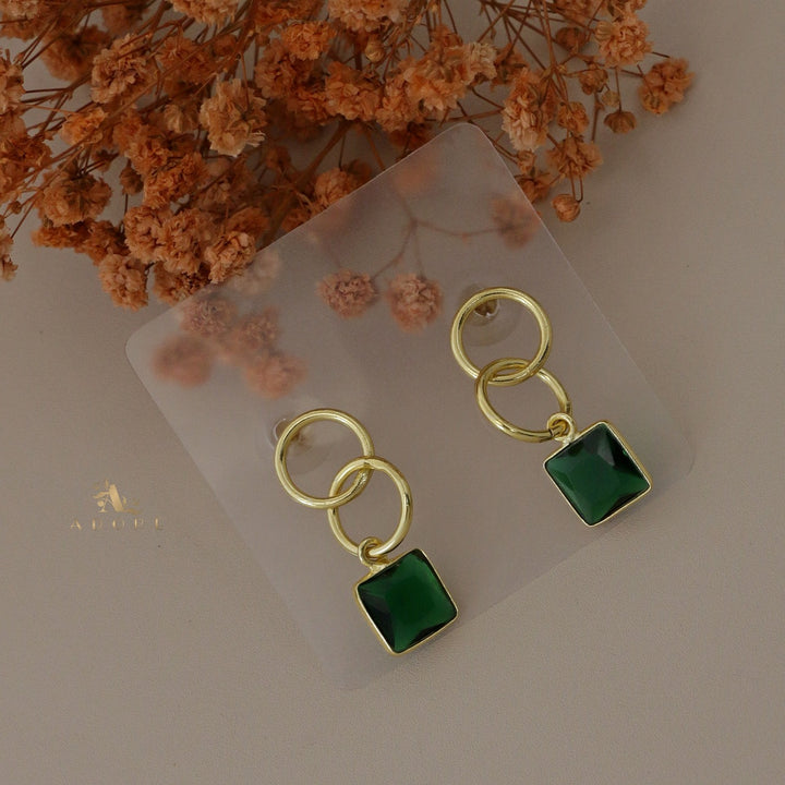 Revna Dual Hoop Glossy  Earring