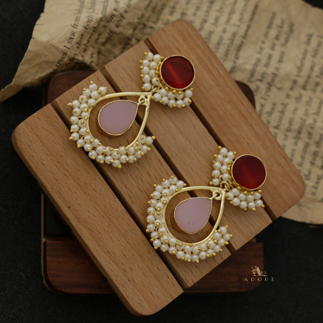 Adore - Raw Stone Angelic Earrings (Colour Options)