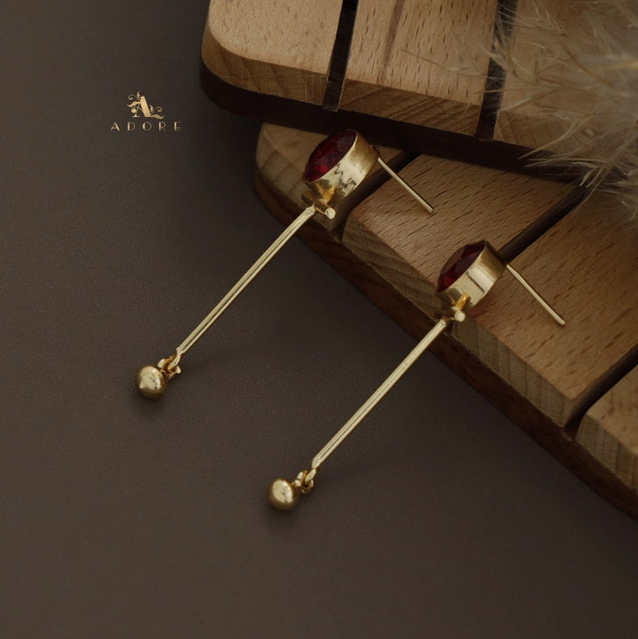 Alvida Golden Glossy Earring