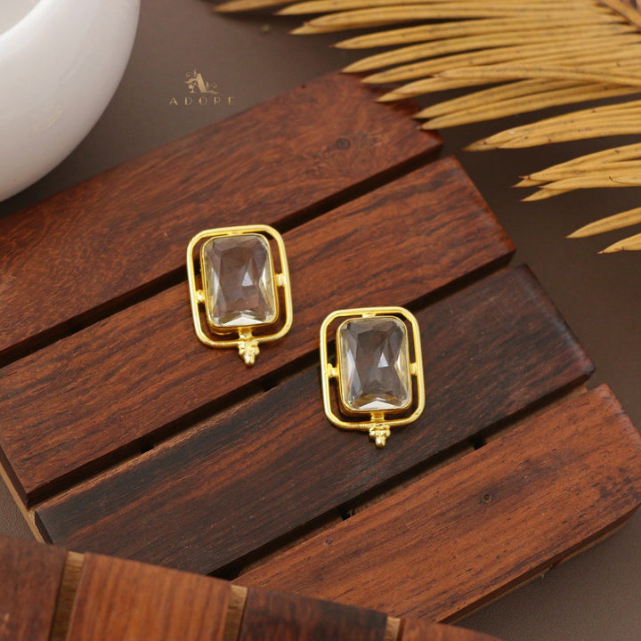 Tinashy Rectangle Glossy Earring