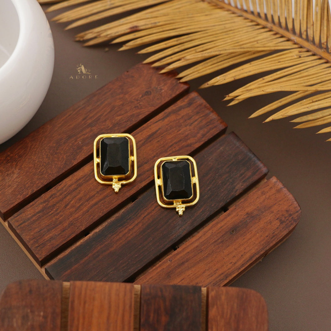 Tinashy Rectangle Glossy Earring