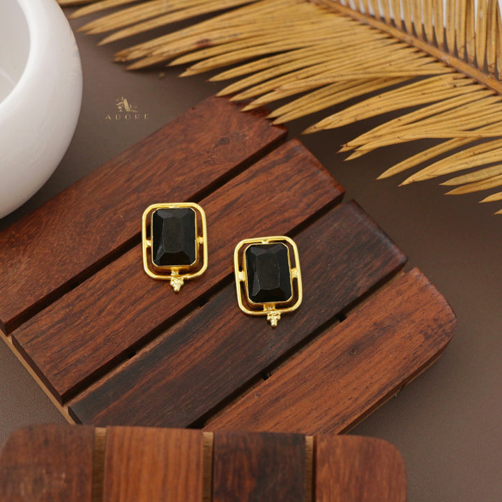 Tinashy Rectangle Glossy Earring