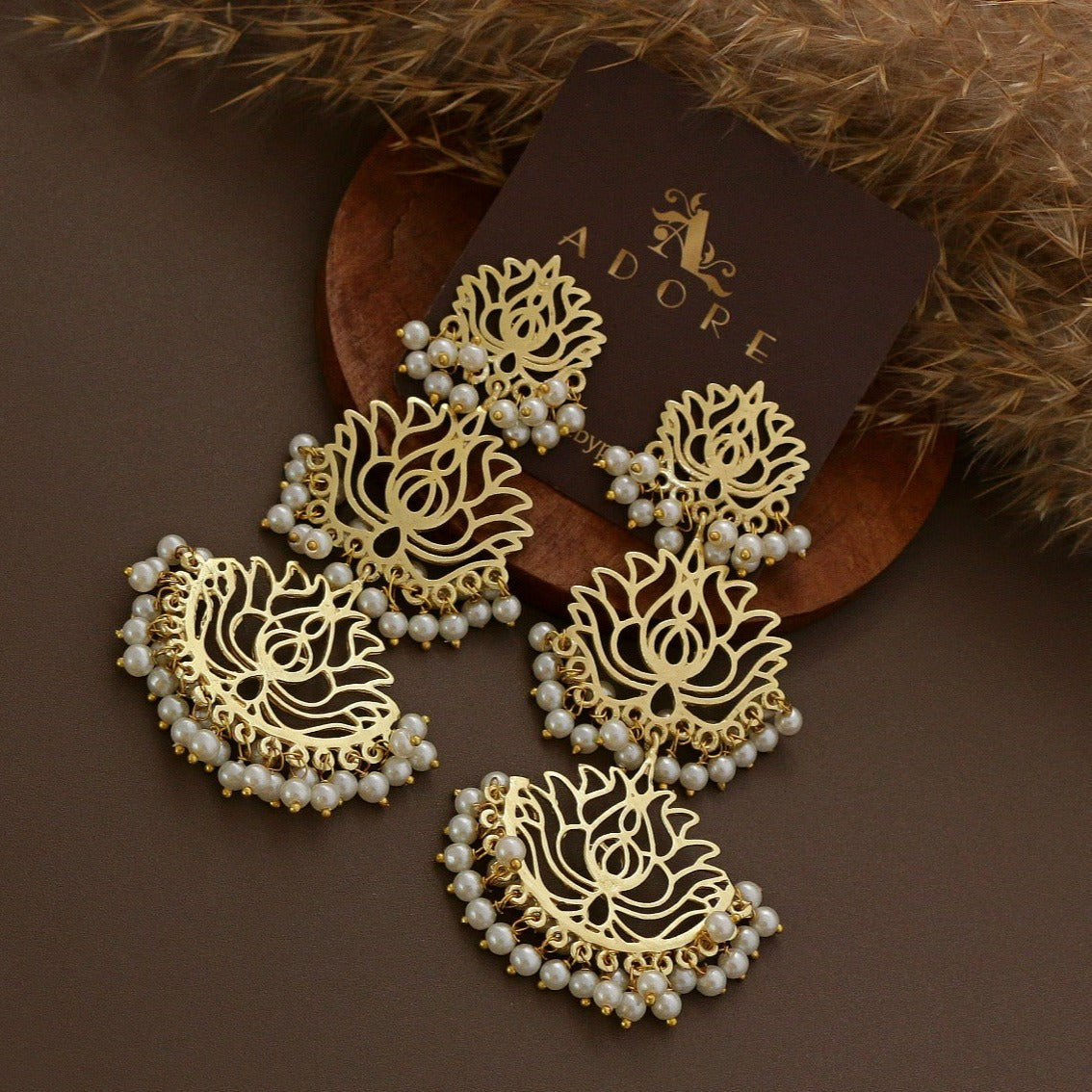 Aran Jewels | Earrings | SNOWFLAKE gold earrings