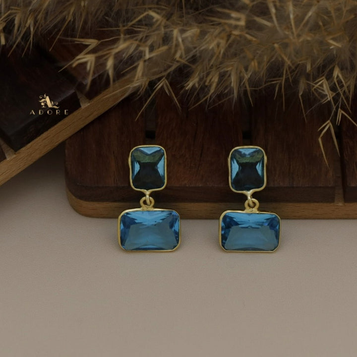 Tinashe Glossy Dual Rectangle Earring