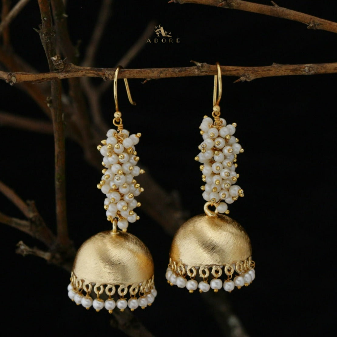 Kimaya Pearl Jhumka-Swaabhi