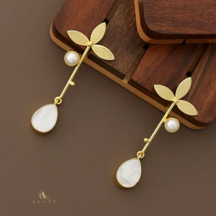 Prerana Leafy MOP Earring