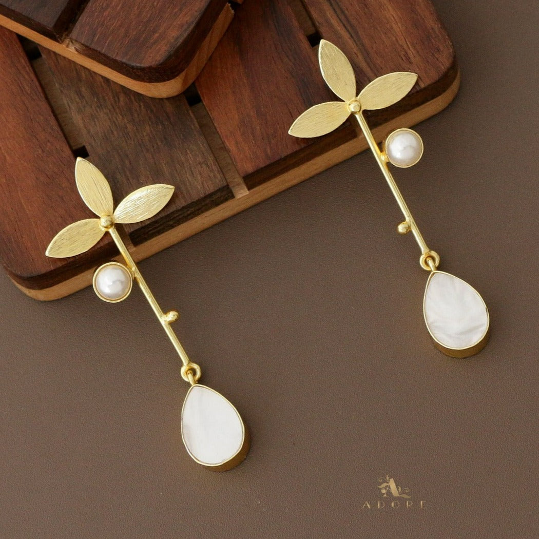 Prerana Leafy MOP Earring