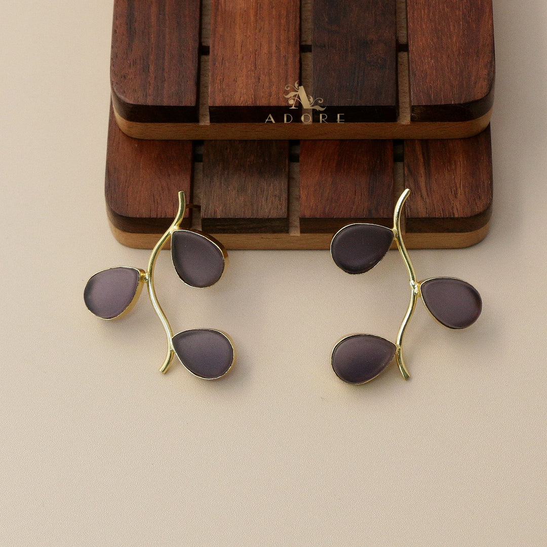 Avalon 3 Drop Raw Stone Earring