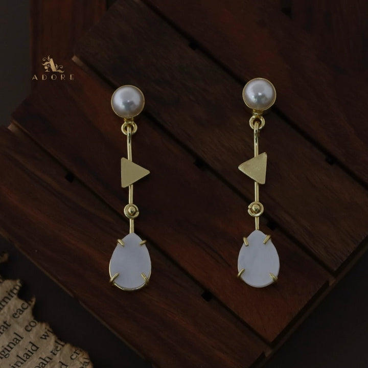 Pearl Stick Drop MOP Earring