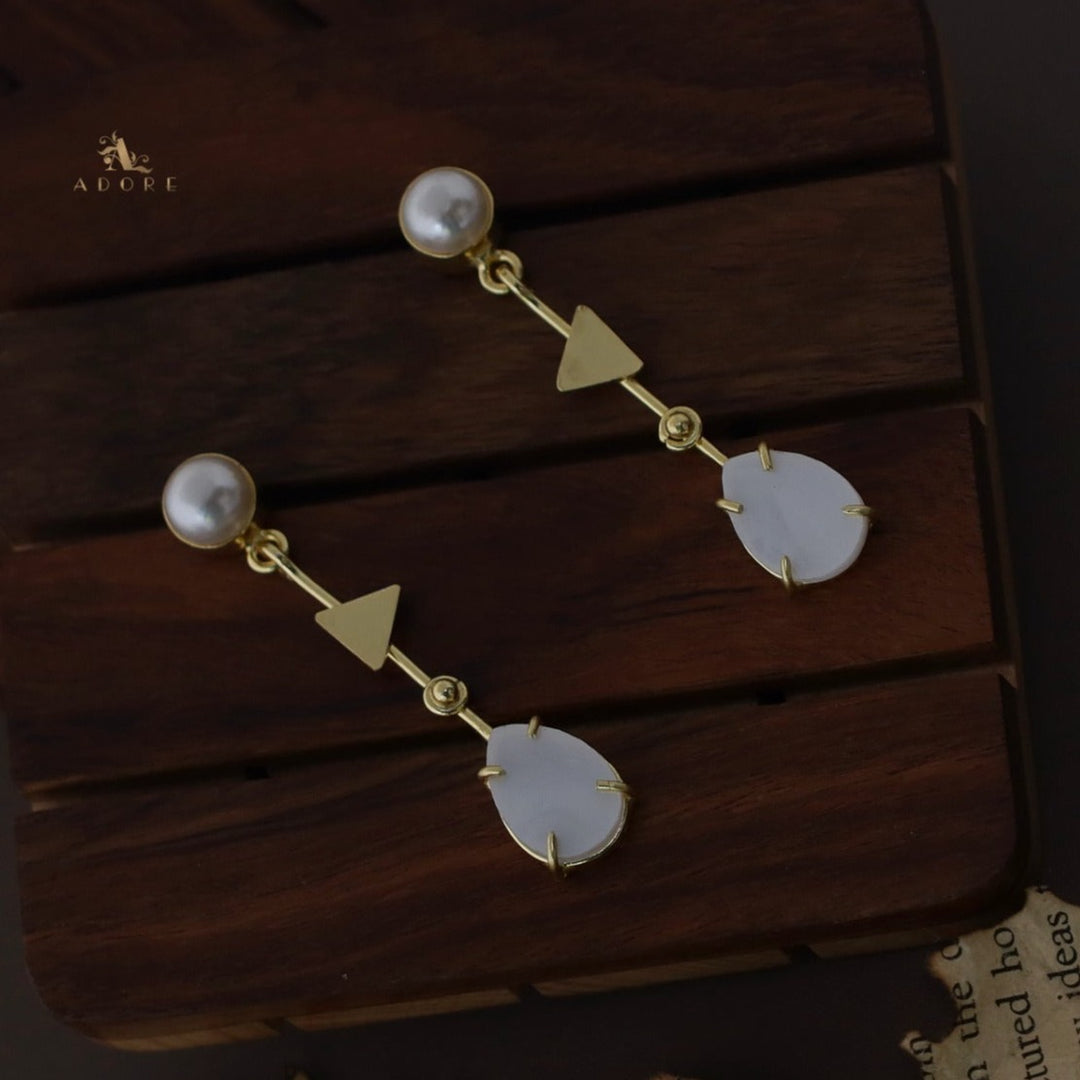 Pearl Stick Drop MOP Earring