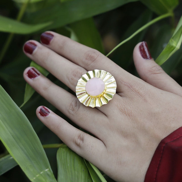 Juliette Round Glossy Flower Ring