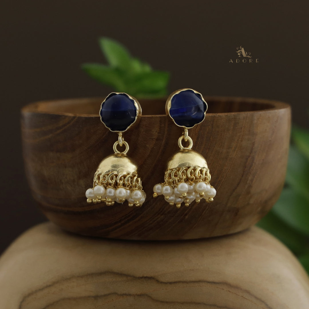 Nayeli Golden Pearl Jhumka